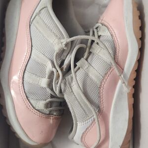 Jordan Pink and White Sneakers